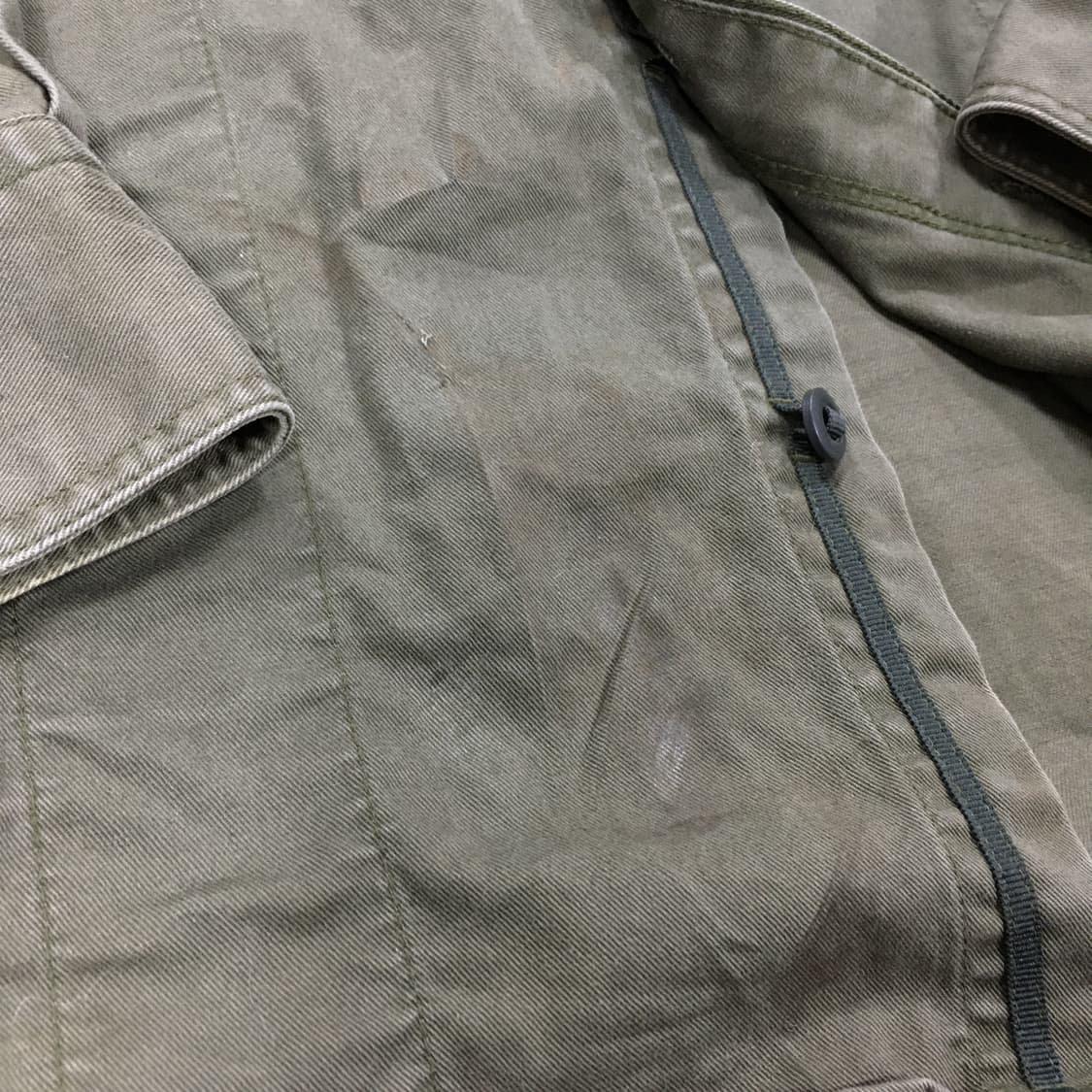 투티/0217 리바이스 오리지널 워크 트러커 셔츠 올리브 카키 빈티지 상품이미지10