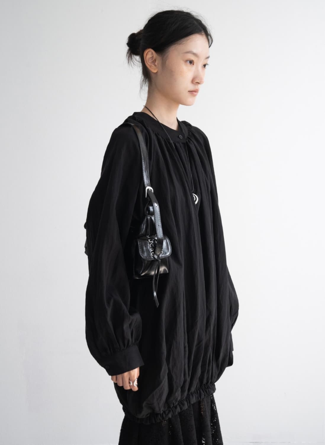 벌룬 셔링 블라우스 상품이미지3