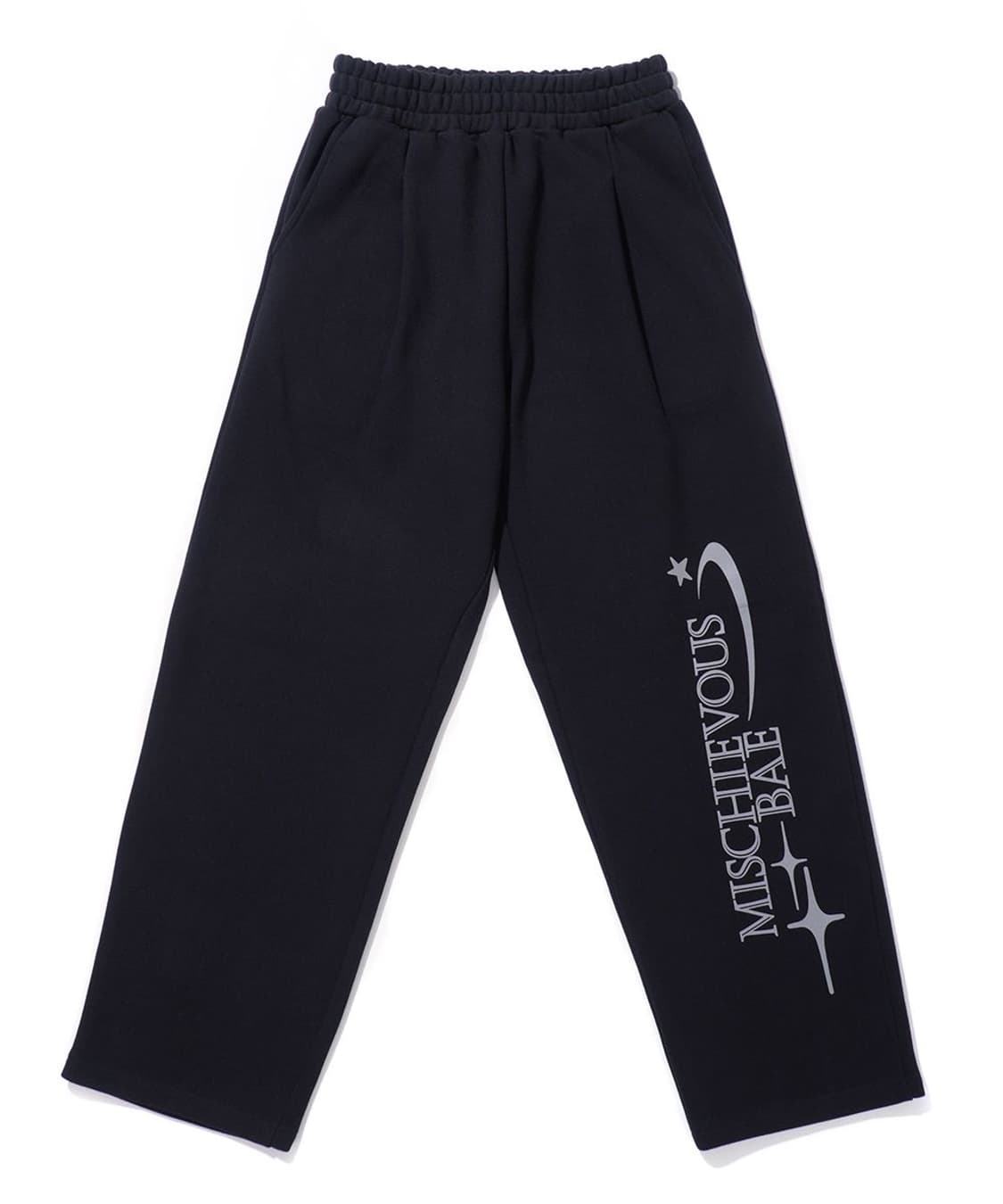 가까이 유니언즈 미스처버스 와이드 스웨트 팬츠 바지 블랙 L 상품이미지2