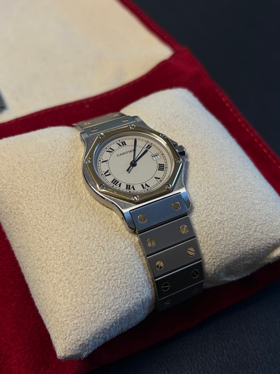 [정품] 까르띠에 산토스 옥타곤 18K 콤비 LM 라지사이즈 남성용 상품이미지3