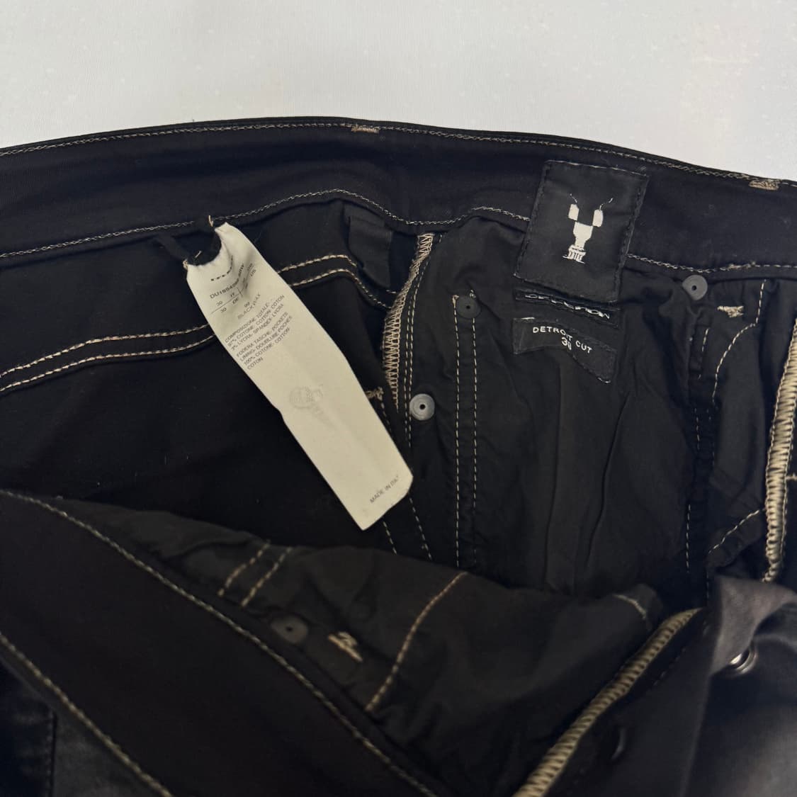 릭오웬스 다크쉐도우 디트로이트 컷 왁스 코팅 진 30 상품이미지10