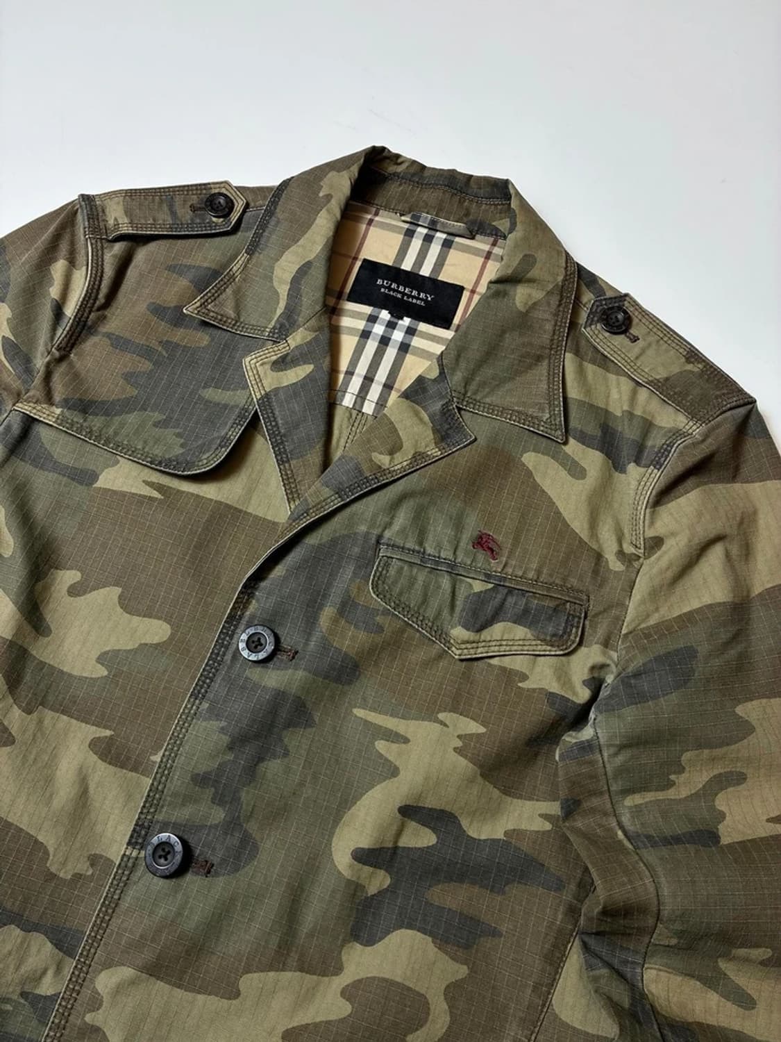버버리 블랙라벨 00's 재팬 립스탑 카모플라쥬 자켓 PN8918 상품이미지2