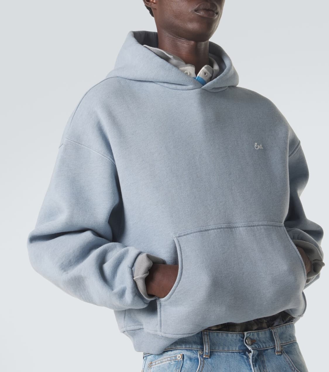 [XL]이알엘 ERL 26ss 로고 후드티/블루 상품이미지5