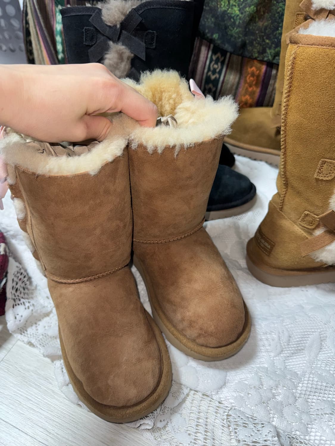 Ugg 리본 어그부츠 210 (225까지는 가능) 상품이미지8