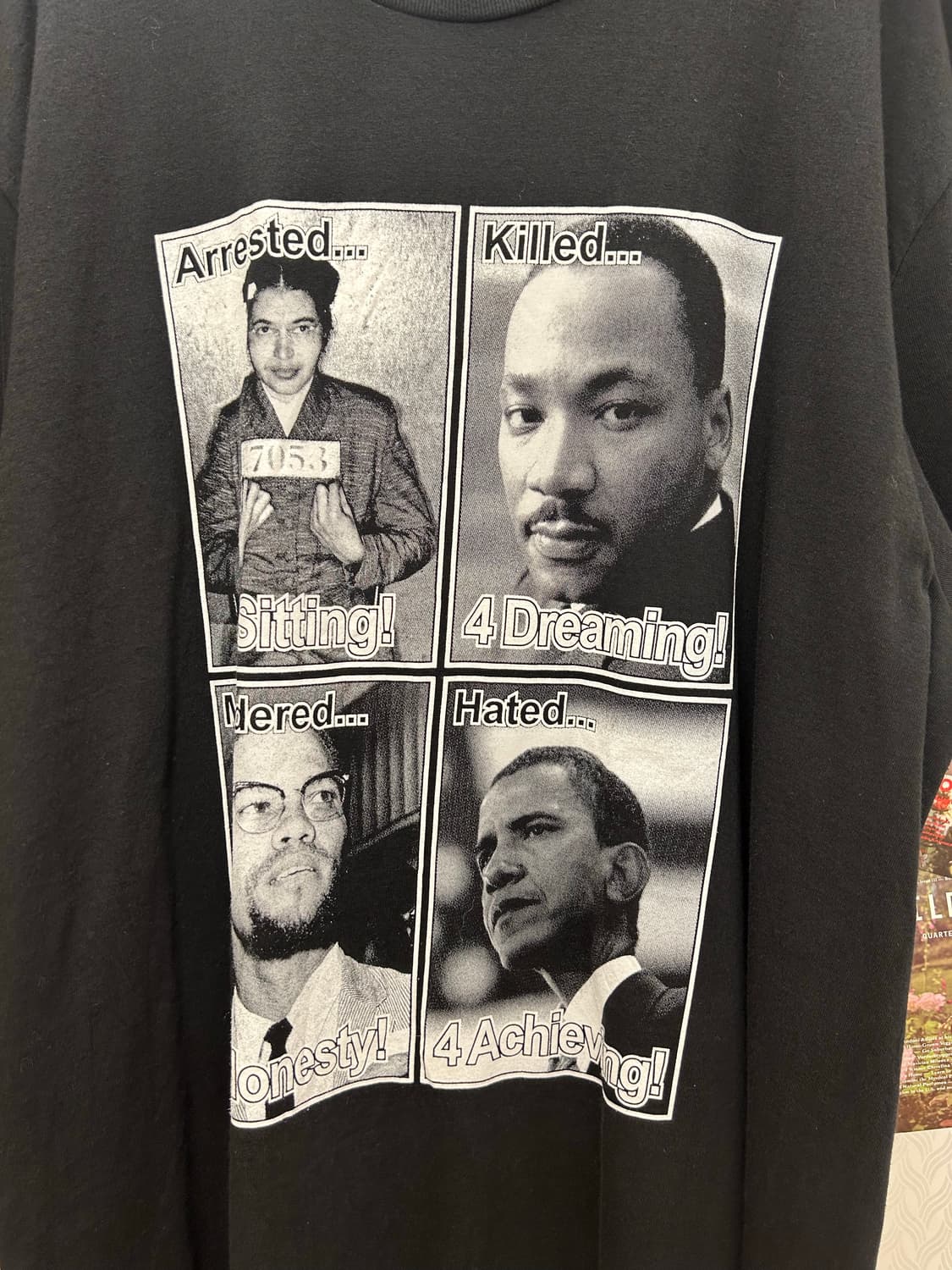 [XL]러셀 애슬레틱 MLK 말콤X 오바마 그래픽 티셔츠 상품이미지2