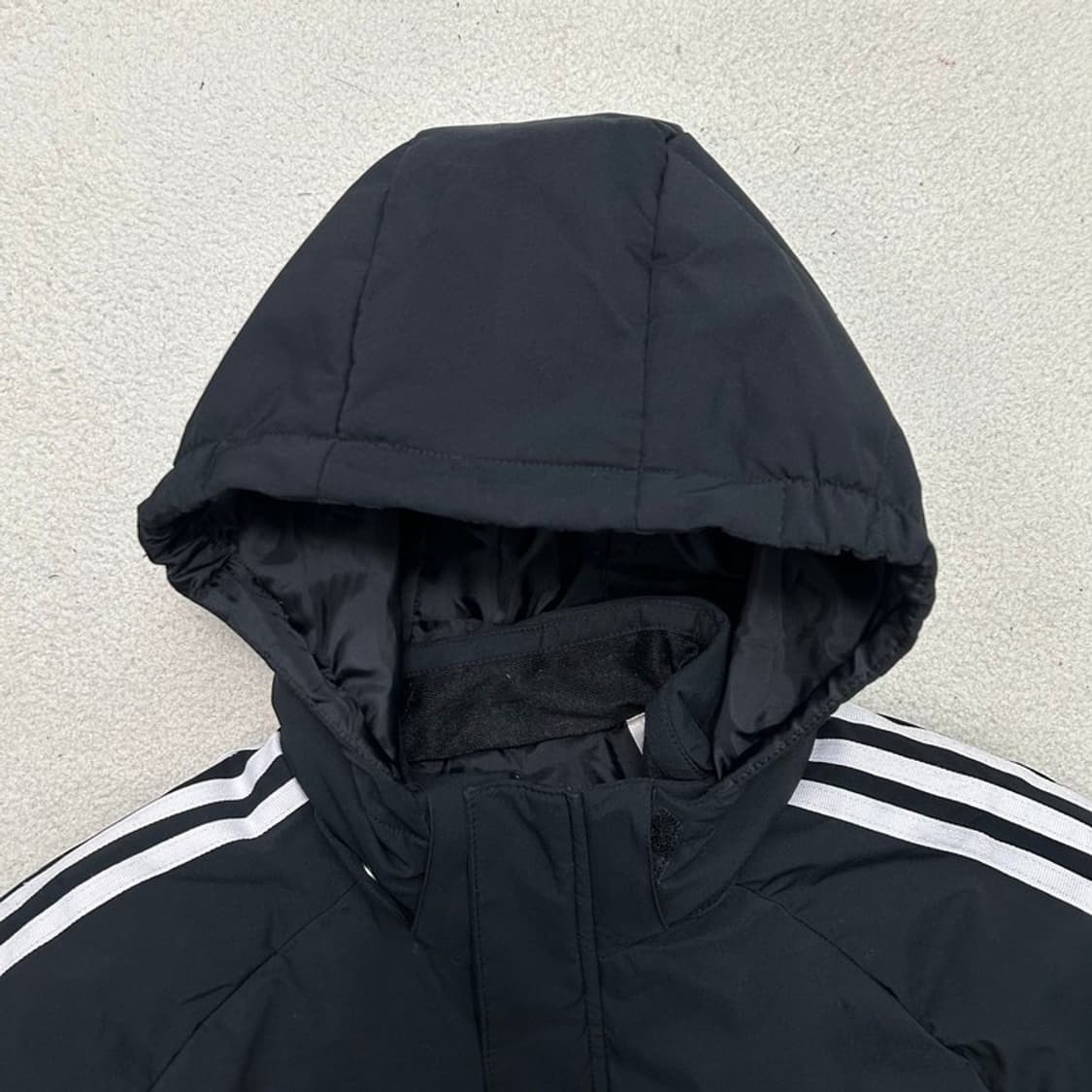 아디다스 삼선 롱패딩 블랙 160 상품이미지4