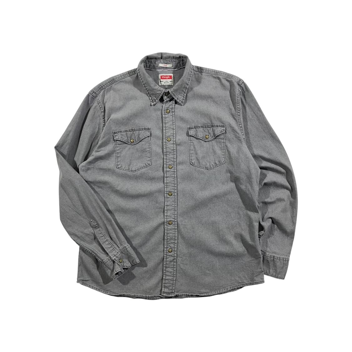 [Wrangler] 랭글러 스냅버튼 투포켓 데님셔츠 상품이미지1