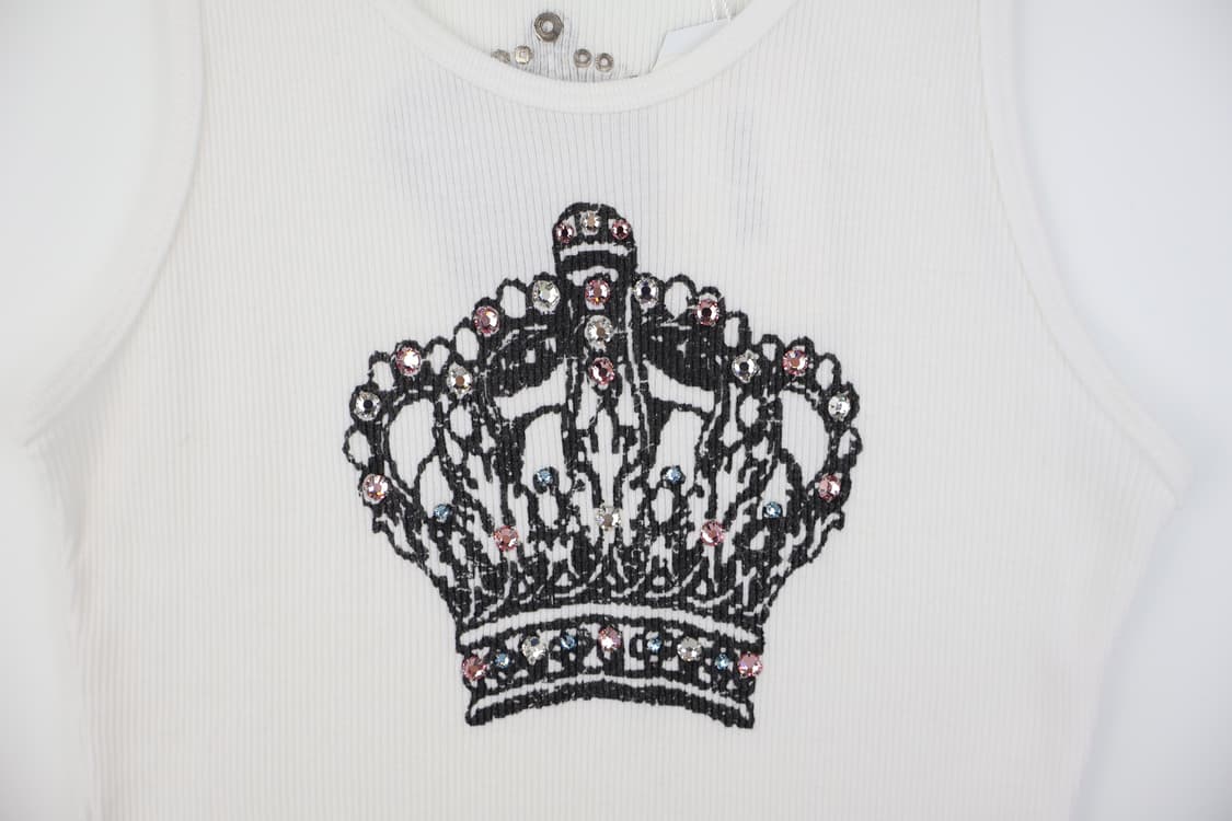 Bejeweled Cubic Crowns Sleeveless 상품이미지6