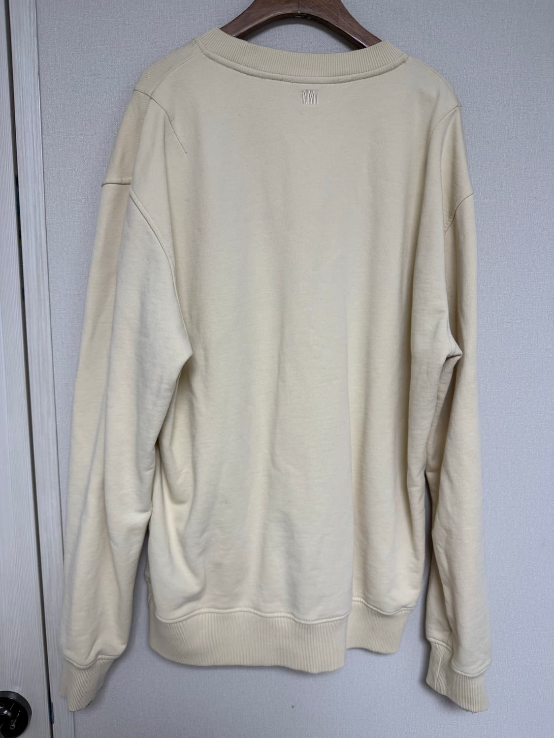 AMI 아미 하트로고 맨투맨 아이보리 110 (국내 XL) 상품이미지2