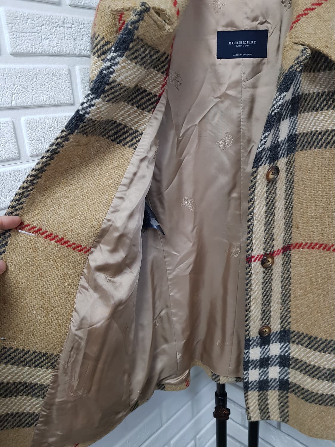 [uk10/55/정품] 버버리 노바체크 울코트 상품이미지6