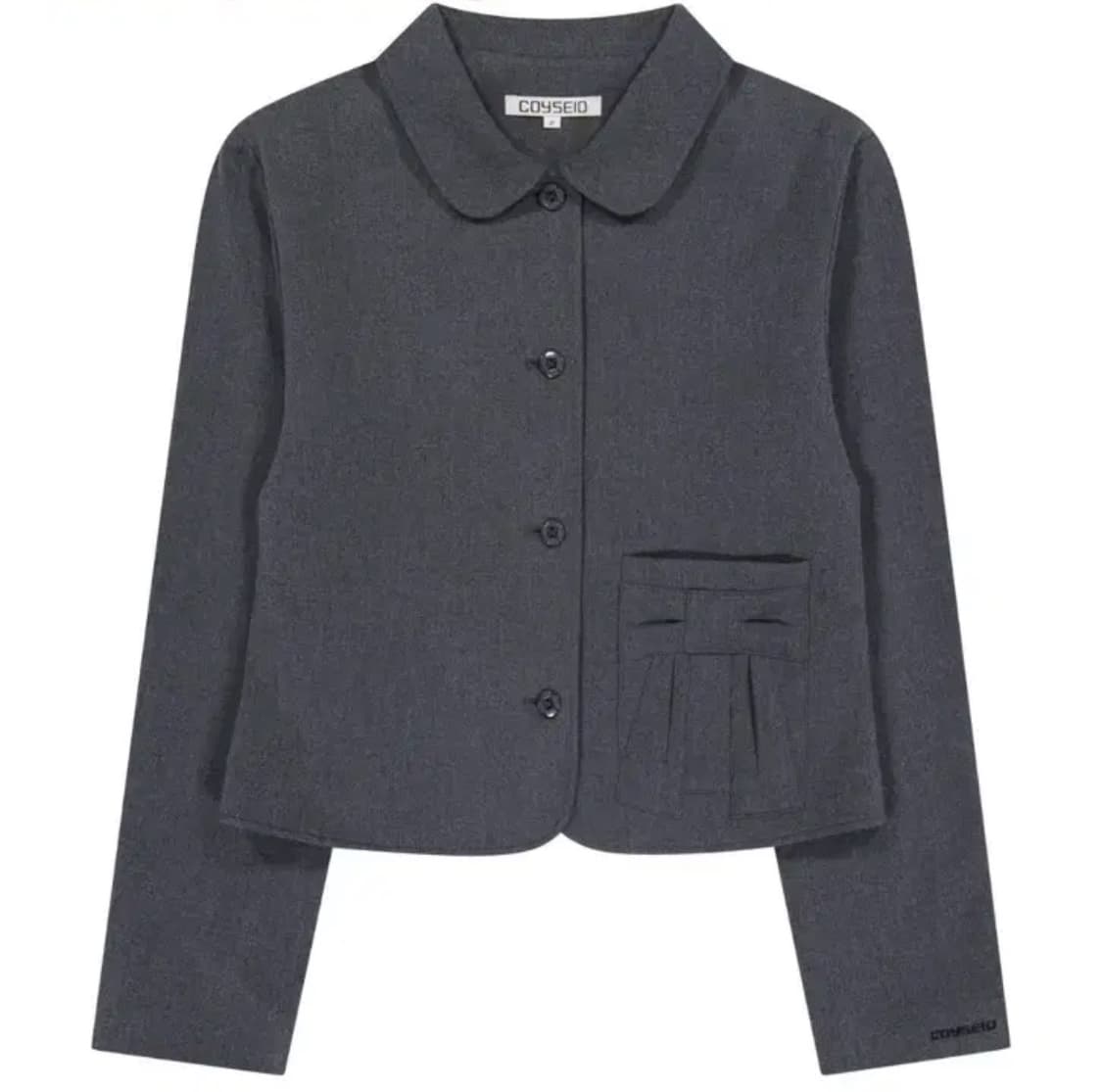 코이세이오 RIBBON JACKET GREY 상품이미지1