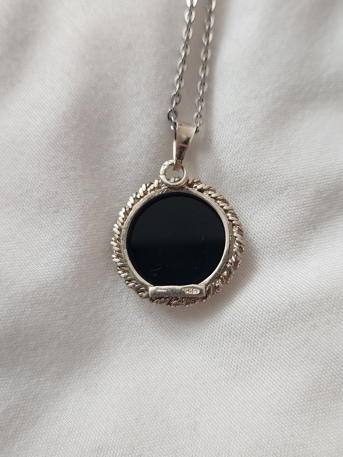 고양이 아게이트 카메오 브로치 펜던트 목걸이 상품이미지4