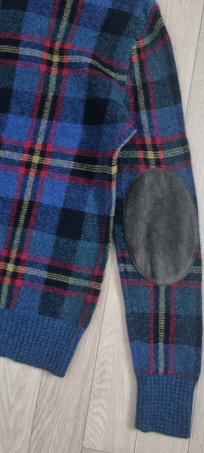 폴로랄프로렌 숄카라 ,가죽패치 양모100 니트 M _ 여성,실측확인 상품이미지8