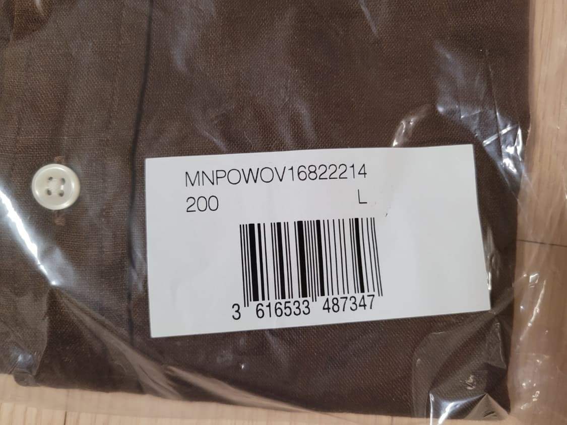 폴로 랄프로렌 린넨 셔츠 브라운 L 새상품 상품이미지3