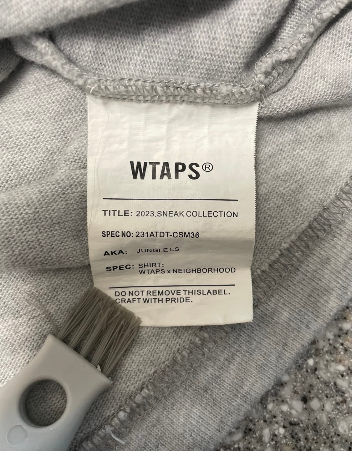 더블탭스 반팔 티셔츠 컬러 헤더그레이 사이즈 3 상품이미지6