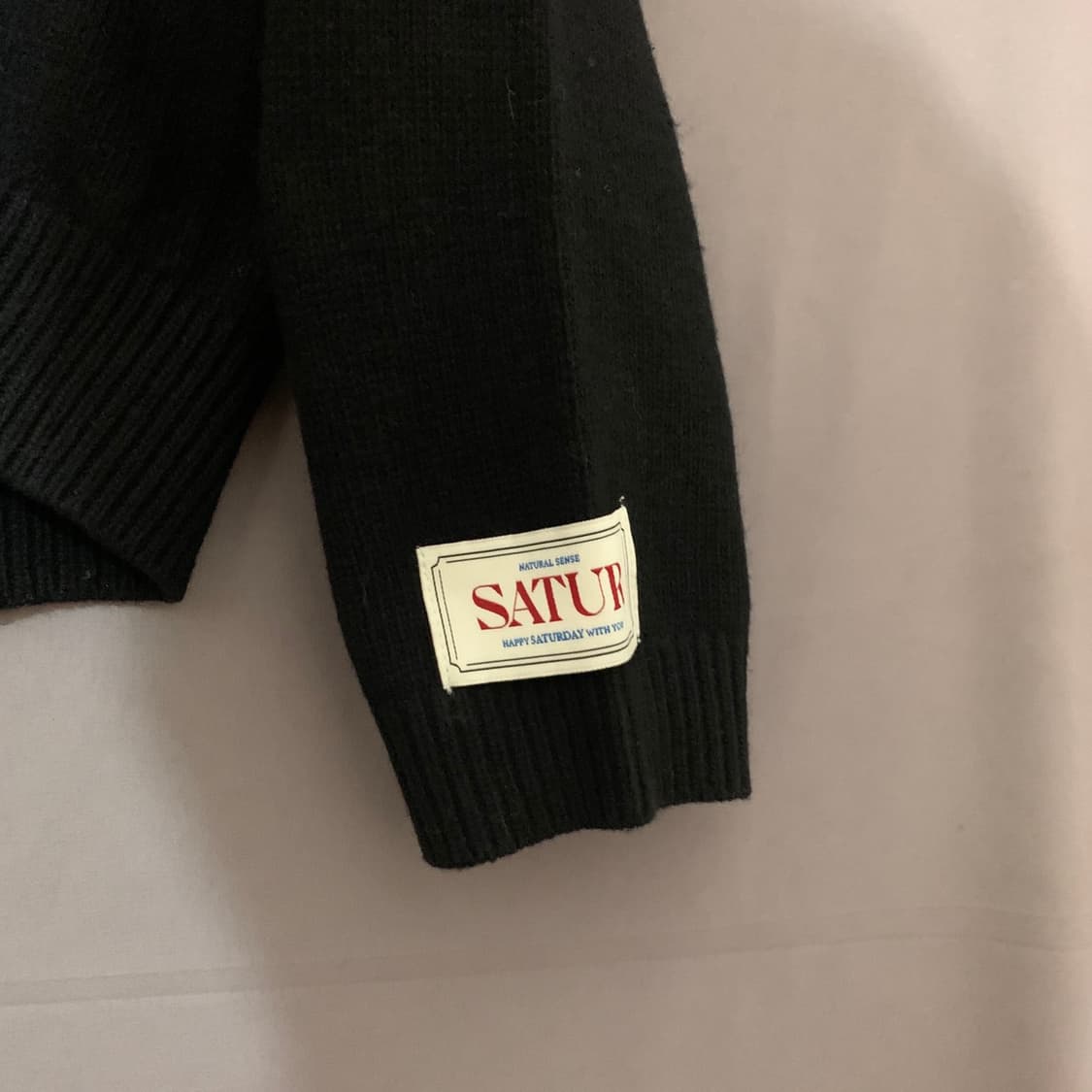 L SATUR 세터 23 더블린 언발란스 캐시미어 블렌드 니트 상품이미지5