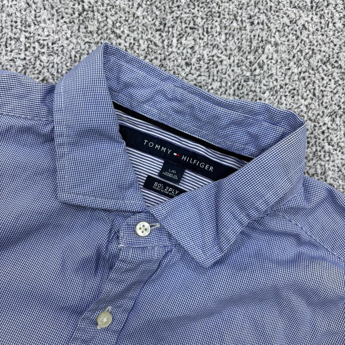 L 타미힐피거 남성 셔츠 남방 블루 0319J 상품이미지2