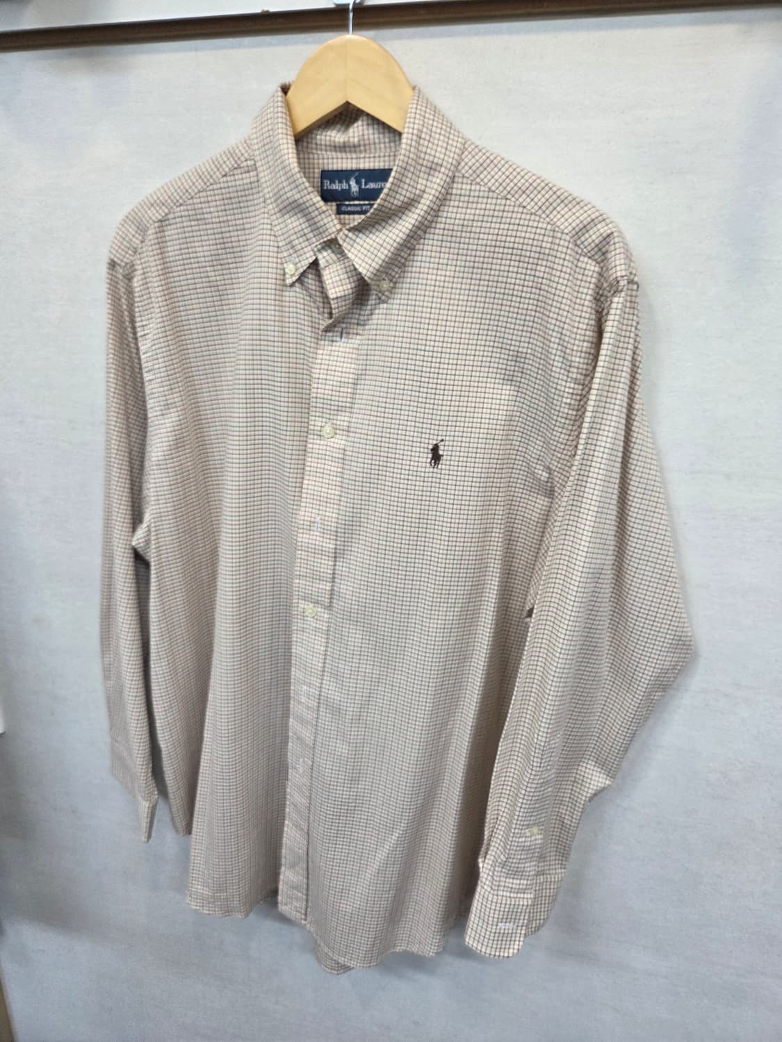 폴로랄프로렌 클래식핏 체크셔츠 긴팔 대략 L 오버핏  상품이미지6