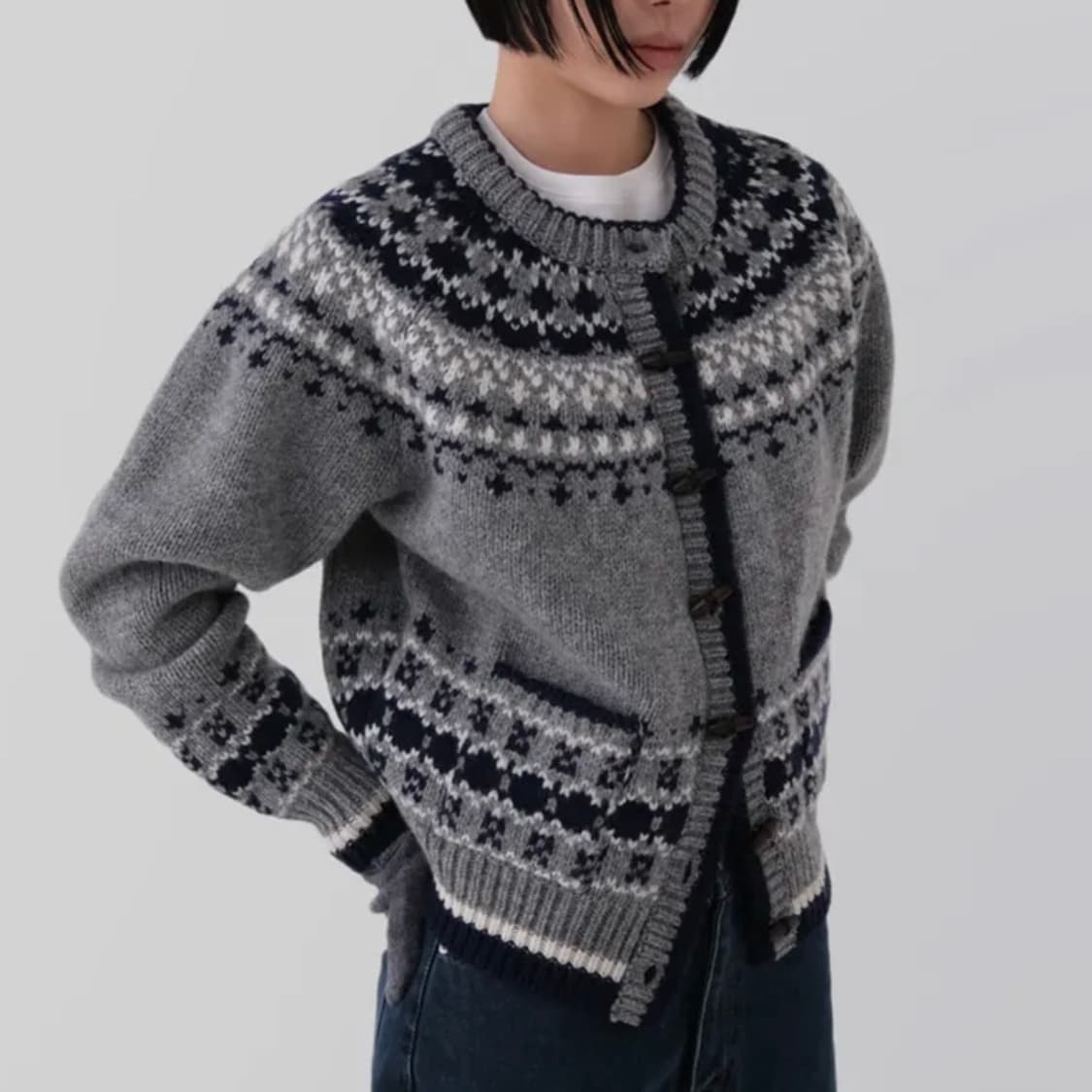 우드 토글 가디건 (노르딕 가디건) 상품이미지2