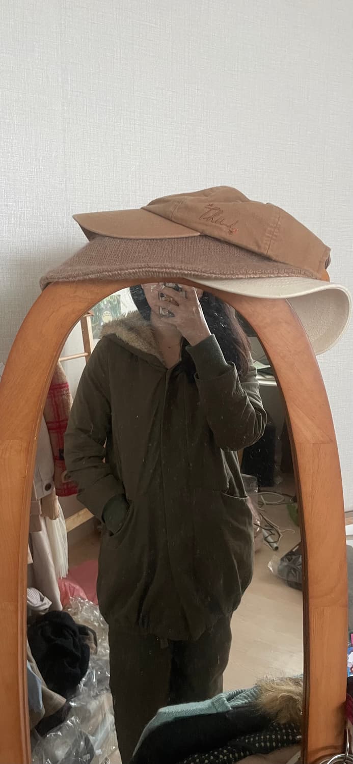 모리걸 빈티지 퍼 야상자켓💚 상품이미지5