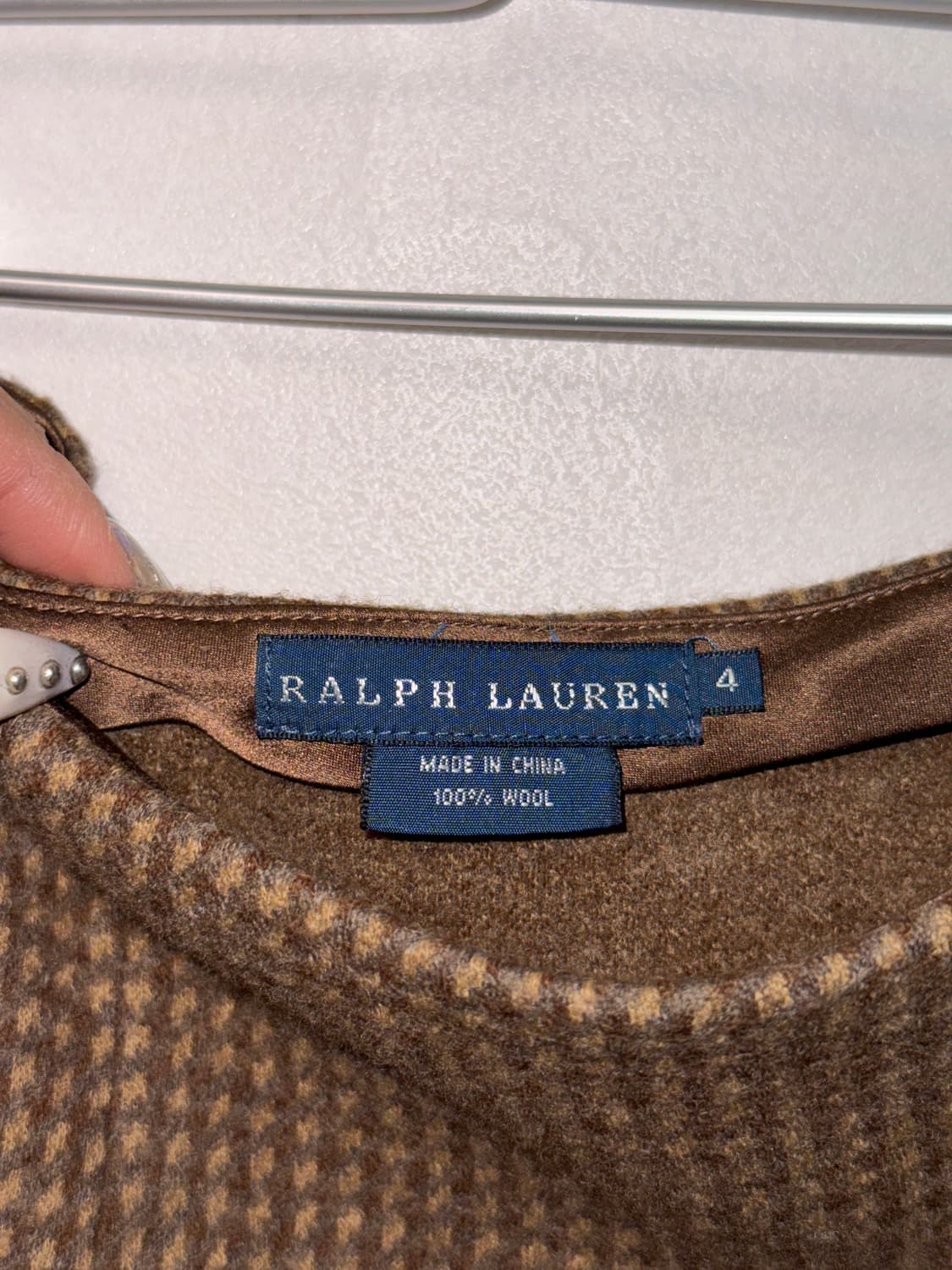 Ralph Lauren brown wool ruffle pleats sk 상품이미지4