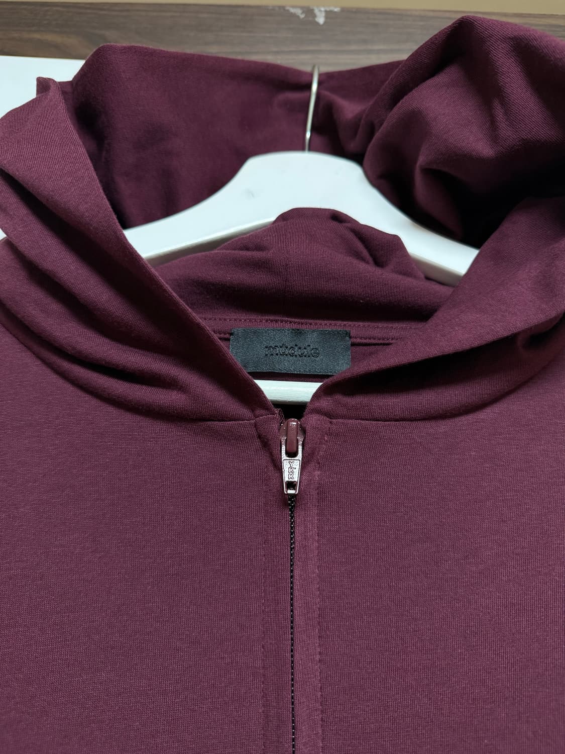 머듈 라운지 후드집업 버건디 (4) 상품이미지2