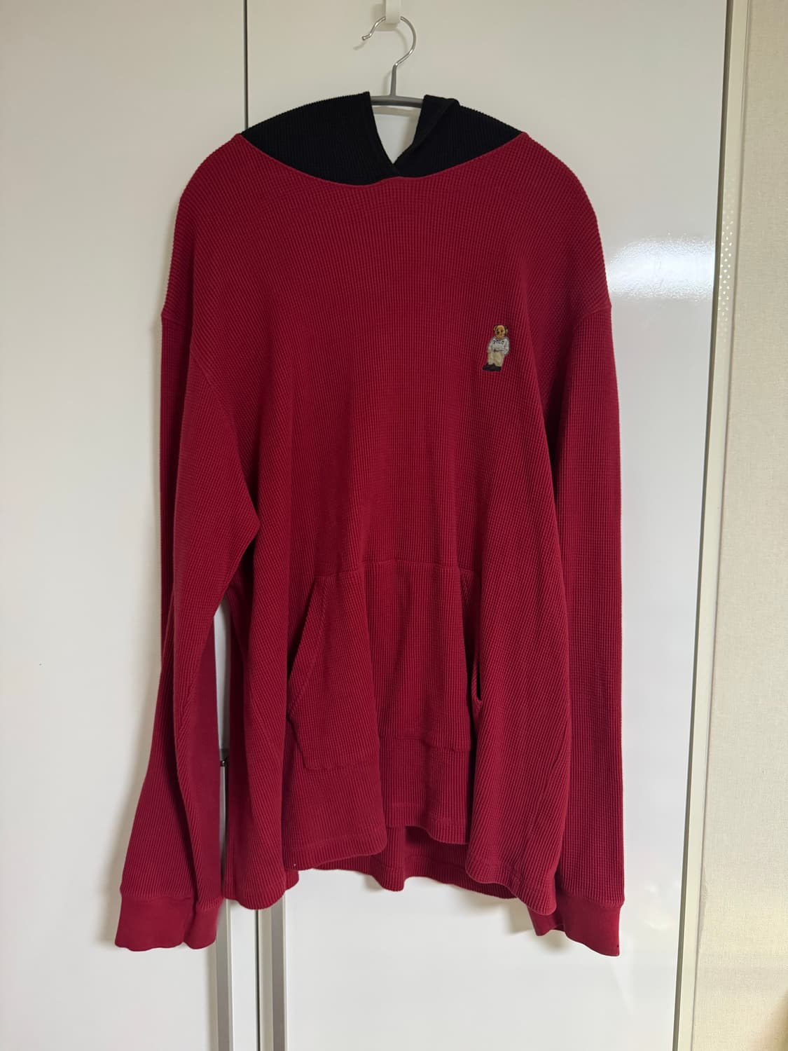 빈티지 폴로 와플니트 후드 상품이미지1