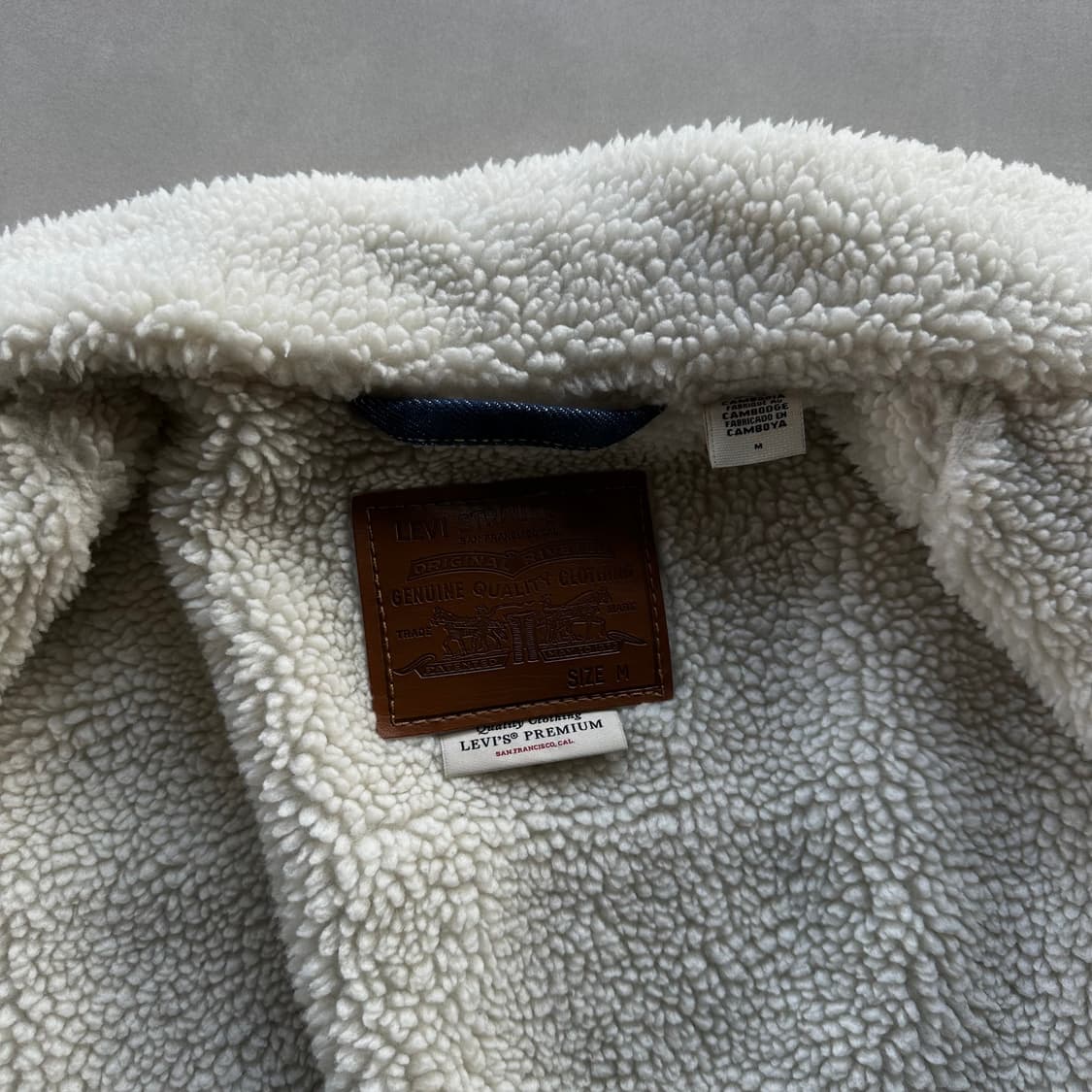 [M]리바이스 프리미엄 BigE 쉐르파 양털 트러커 데님 자켓 상품이미지9