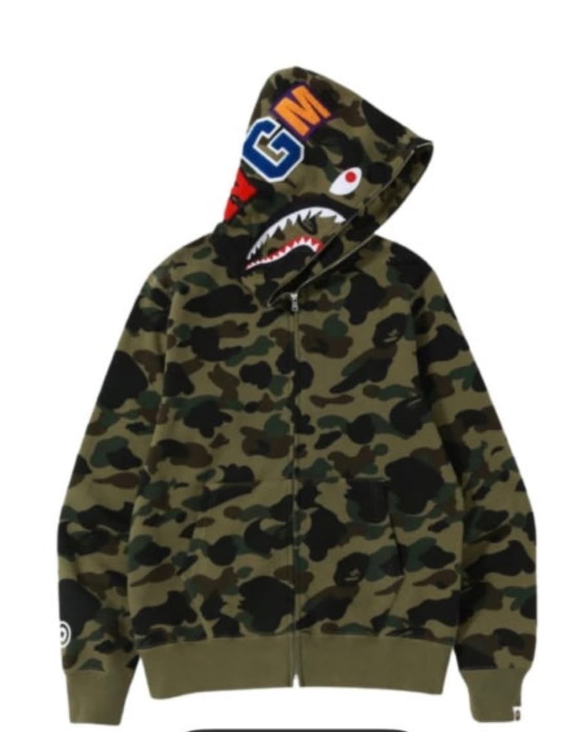 베이프 녹계 후드집업 상품이미지1