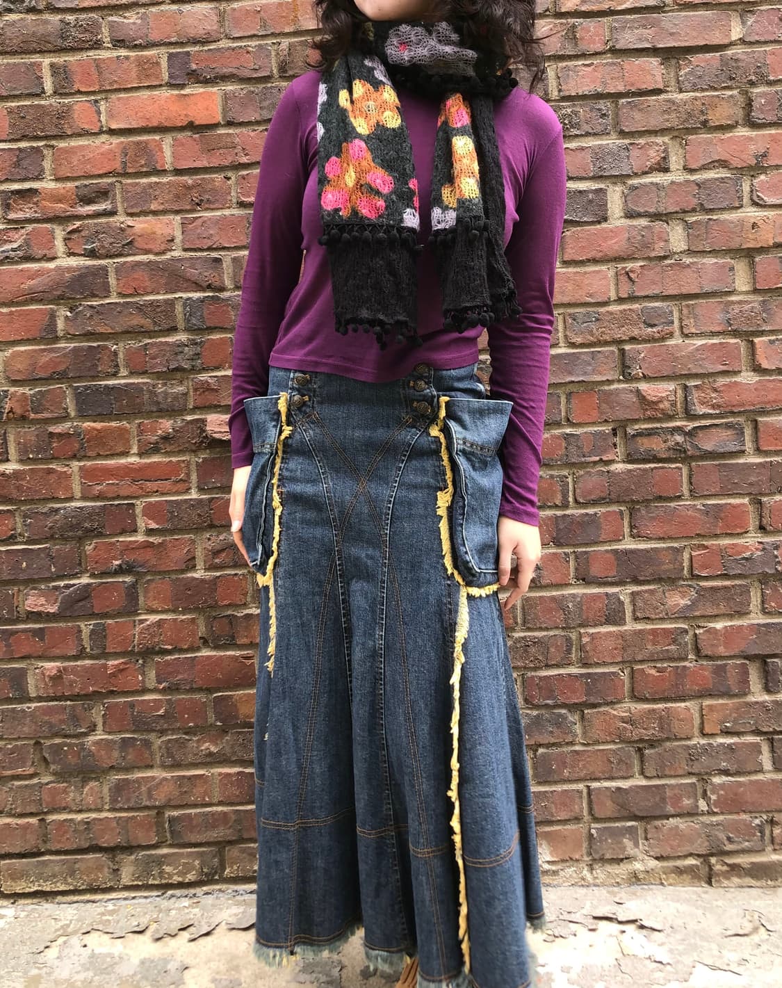 pride denim skirt 상품이미지2