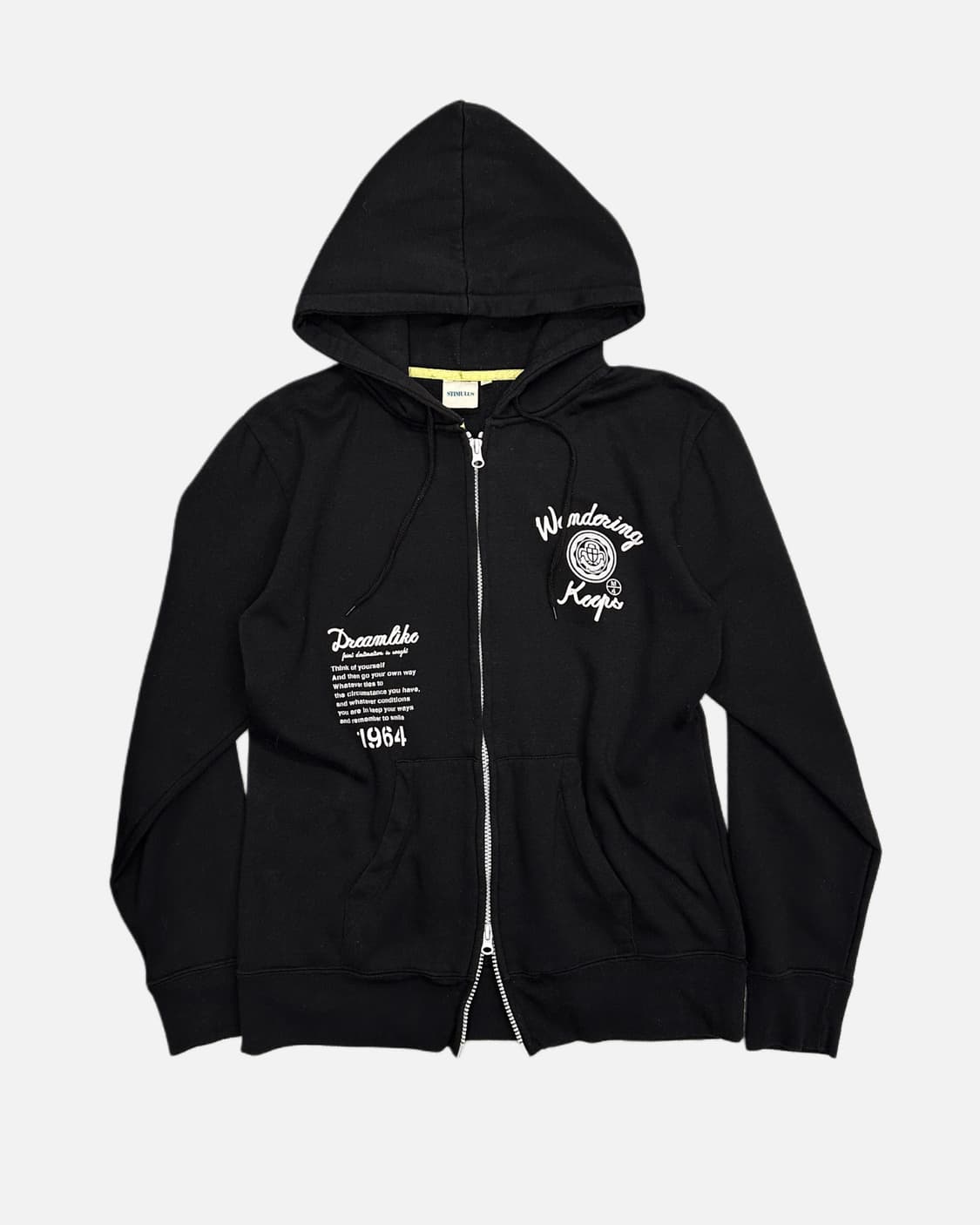 lettering printing hood zip-up 상품이미지2