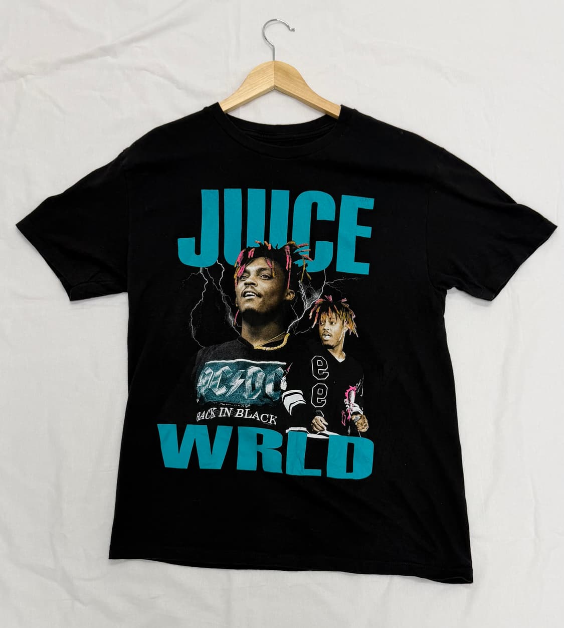 주스 월드 “BACK IN BLACK“ 빈티지 티셔츠 Juice WRLD 상품이미지1