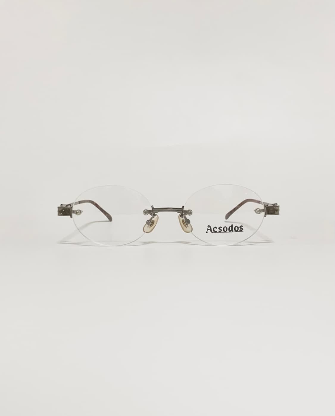 데드스탁 무테 타원형 엔틱 실버 안경테 1511 상품이미지1