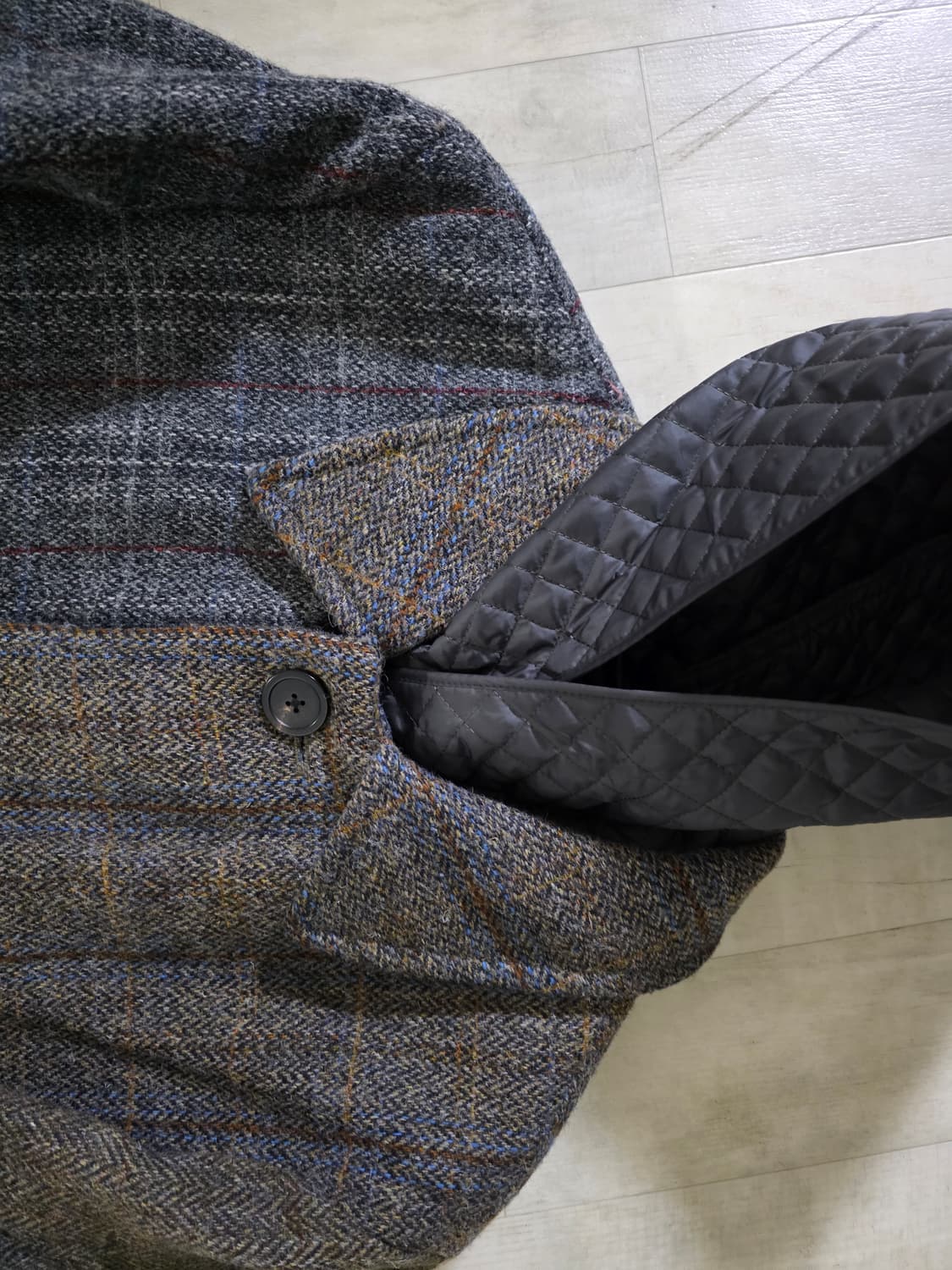 커스텀멜로우 해리스 트위드 오버 코트 95 상품이미지5