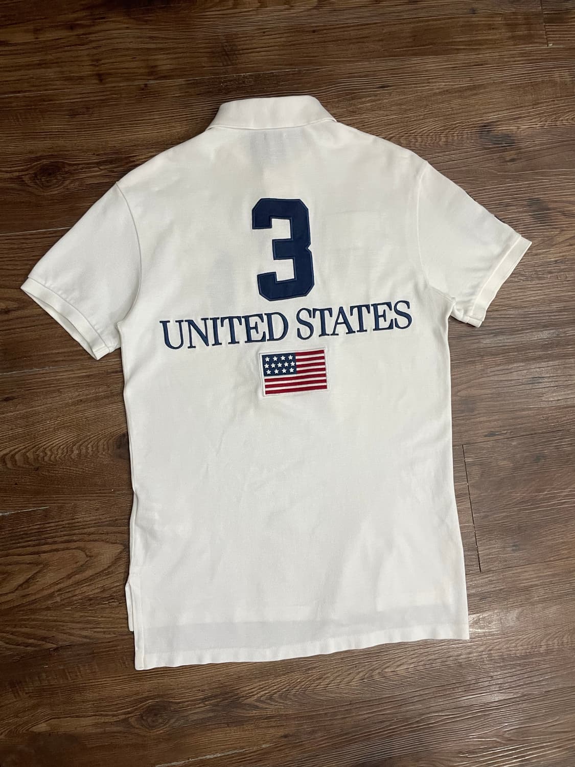 폴로 치프키프 빅포니 USA 성조기 PK 카라티 화이트 상품이미지9