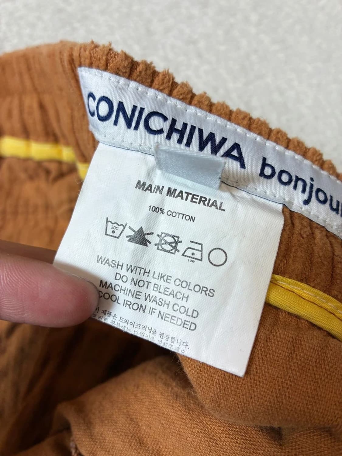 CONICHIWA BONJOUR 턱 코듀로이 세미 와이드팬츠 PN7785 상품이미지7