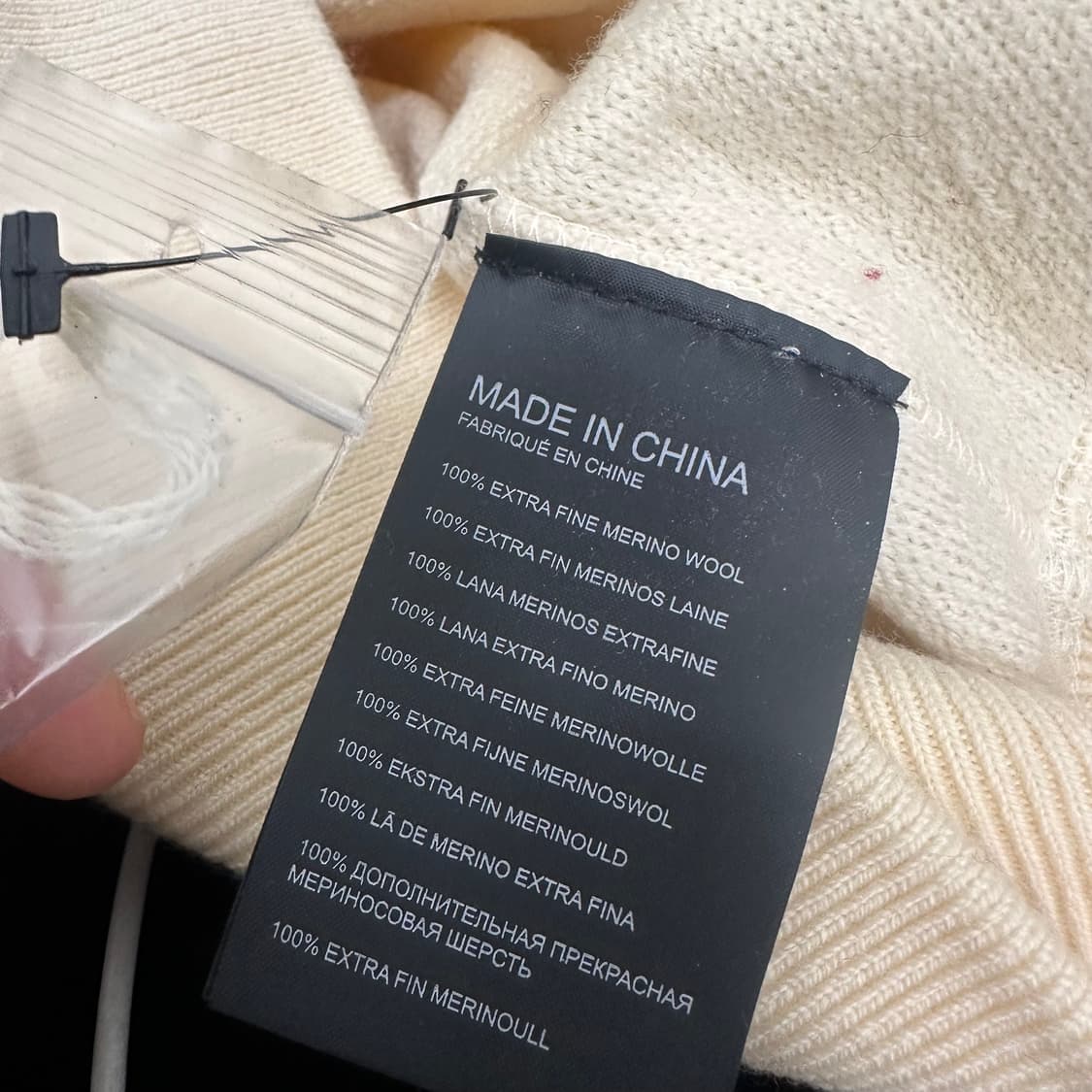 클럽모나코 울 니트 아이보리 긴팔 S 상품이미지8