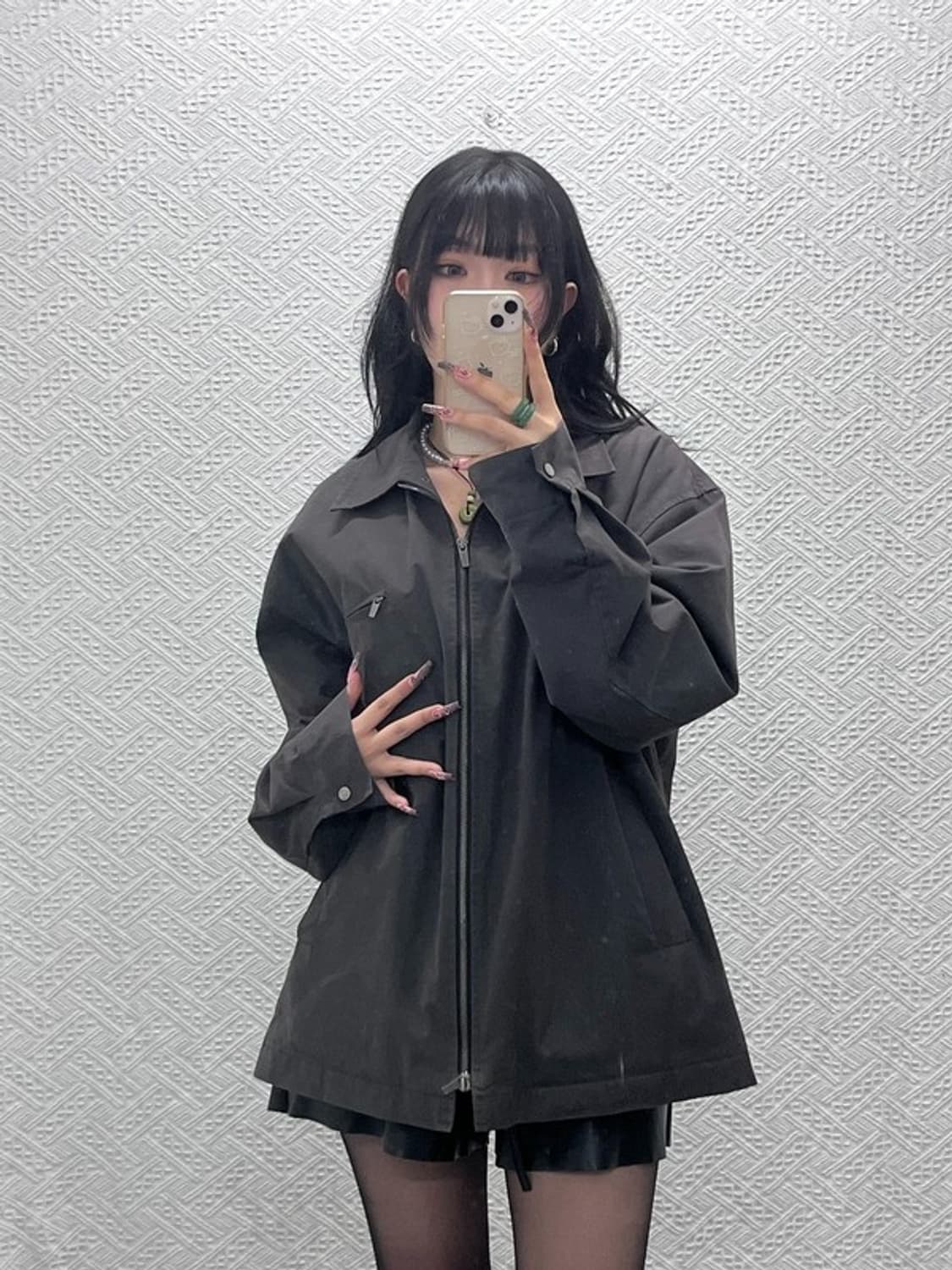시도 빈티지 캐주얼 시크 오버핏 워크 자켓 L C11537 상품이미지2