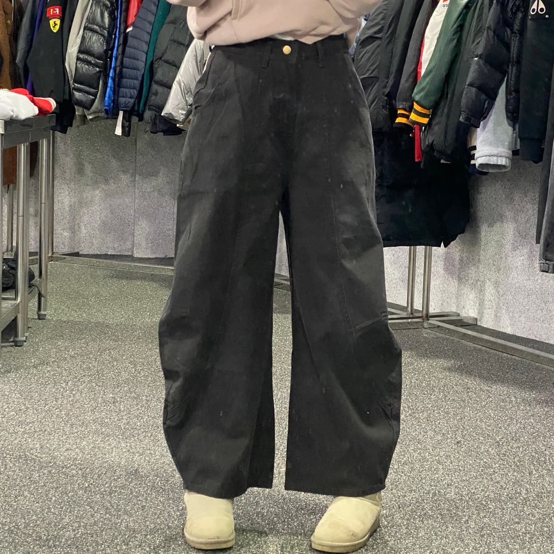 빈티지 데일리 캐쥬얼 y2k 와이드 데님 팬츠 B3744  상품이미지1