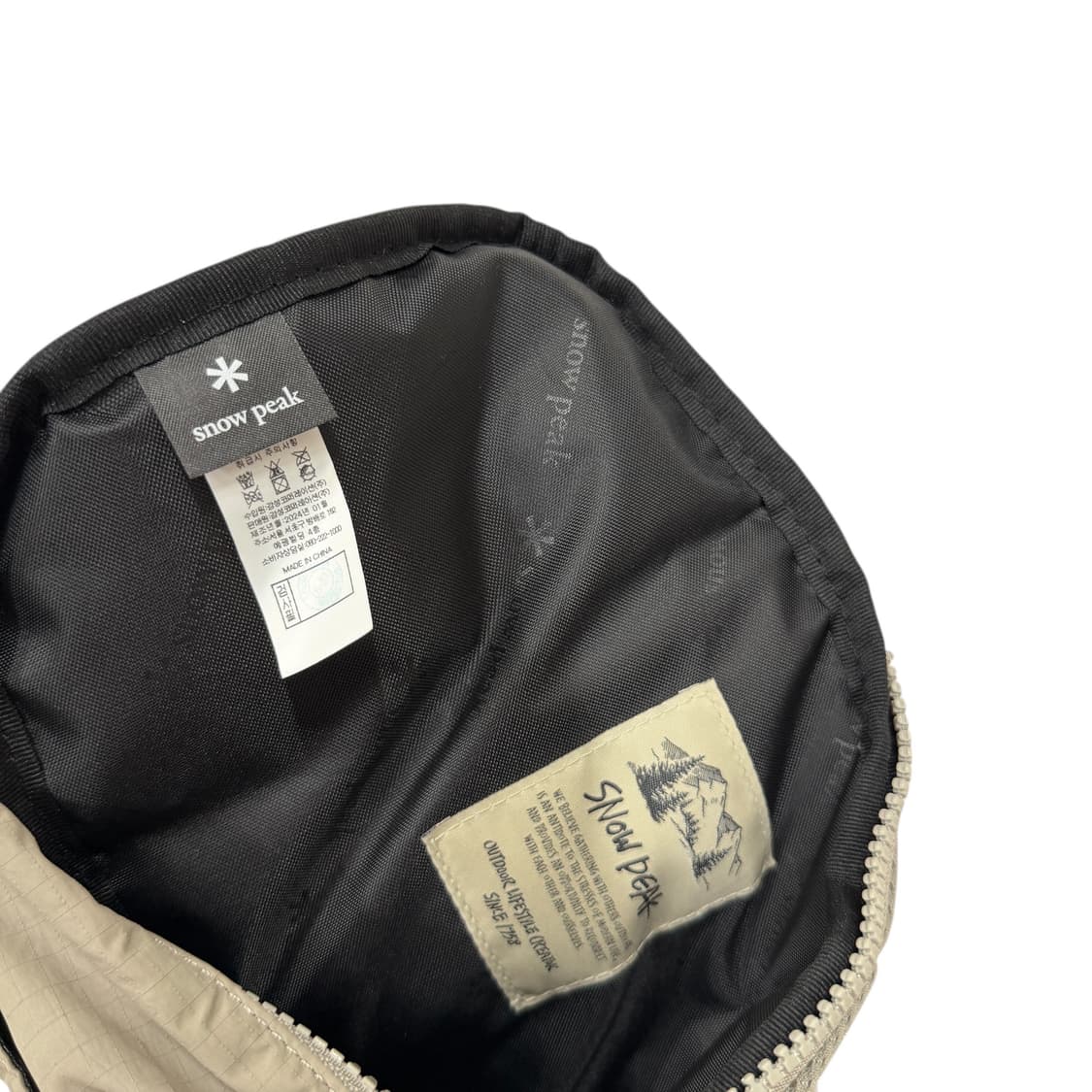 스노우피크 나일론 웨이스트백 힙색 가방 카키 그린 상품이미지4