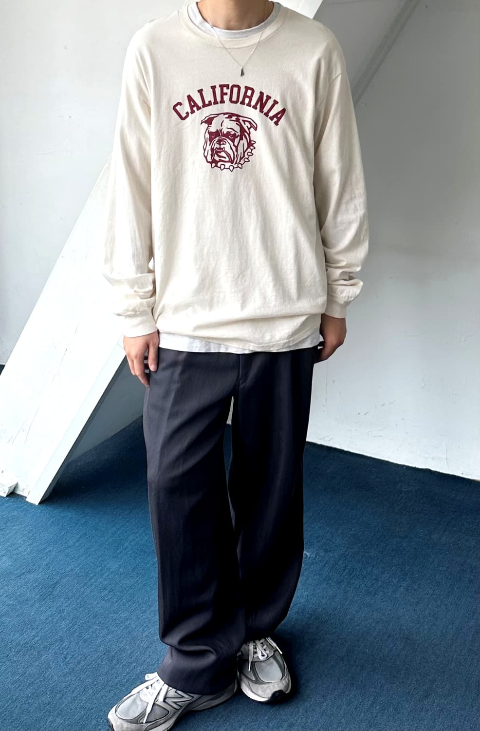 Design printing cotton long sleeve tee 상품이미지8