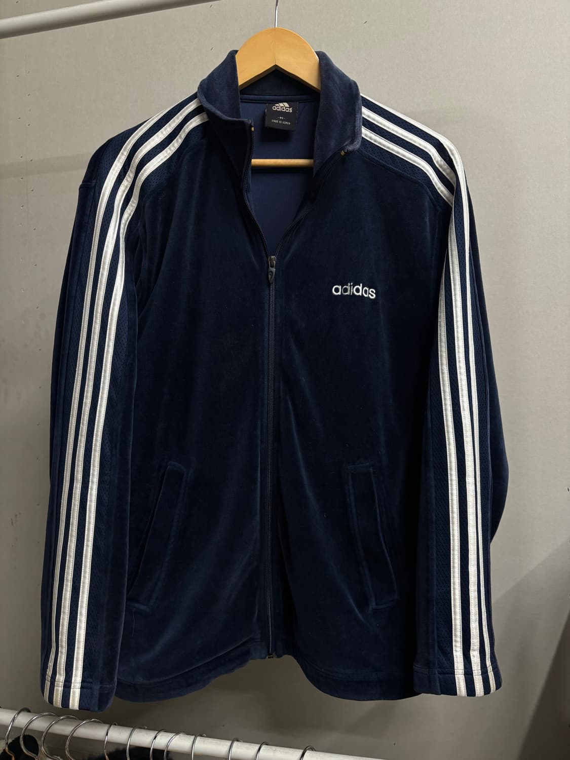 00s 아디다스 벨벳 네이비 져지 상품이미지2