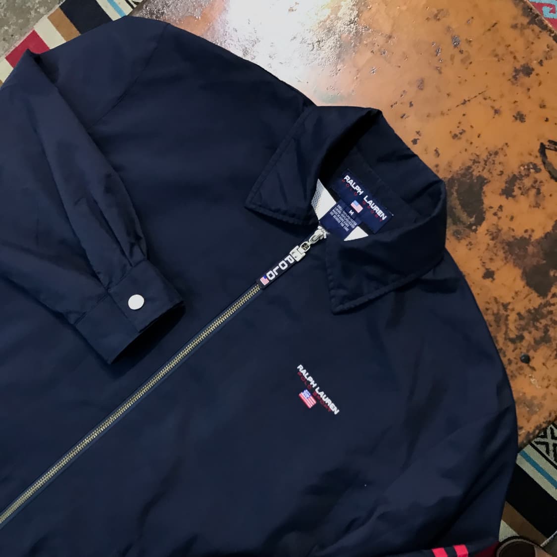 폴로 스포츠 네이비 윈드브레이커 블루종 자켓 남성 105 110 사이즈 상품이미지2