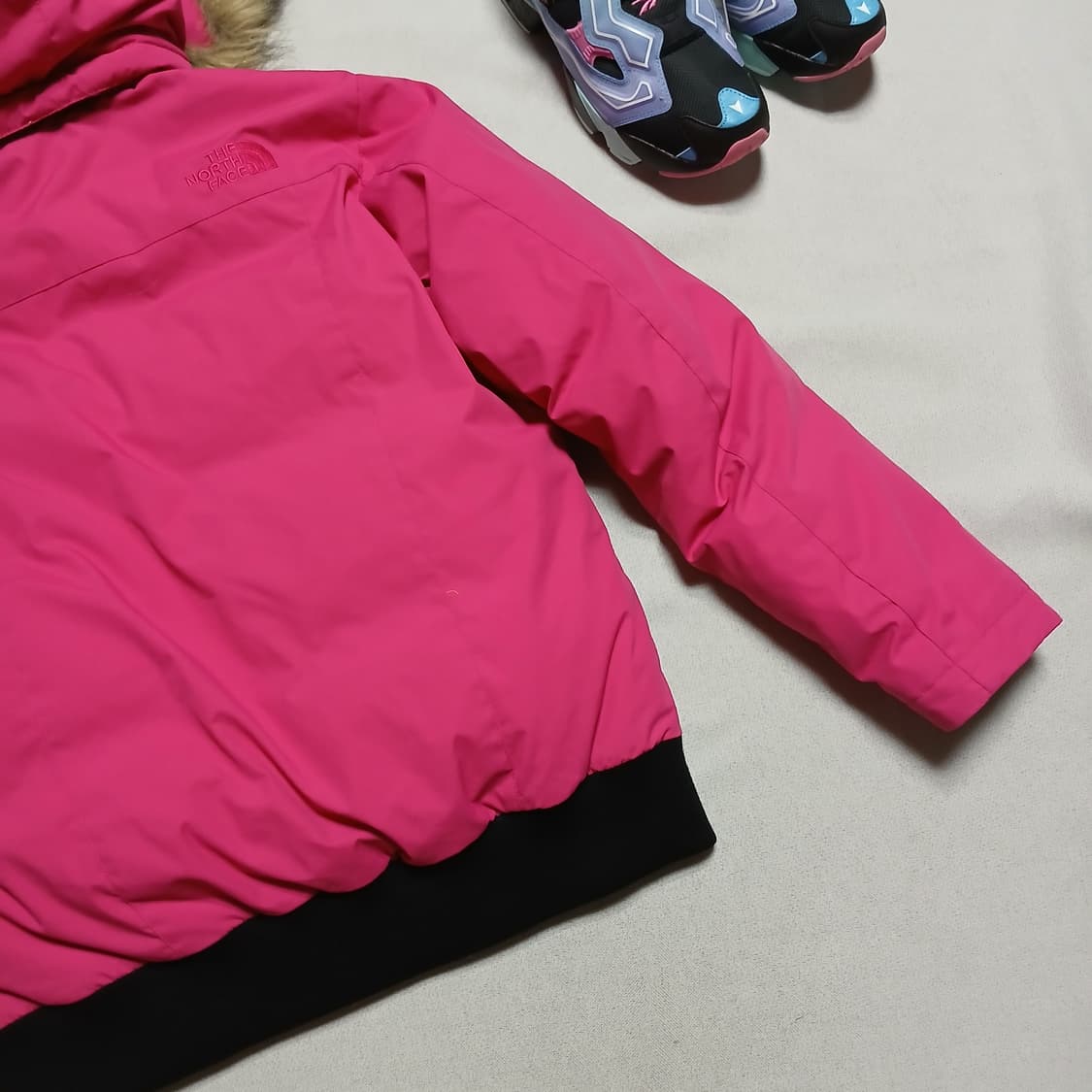TNF 노스페이스 맥머도 우먼 구스다운 핑크 숏패딩 자켓 상품이미지8