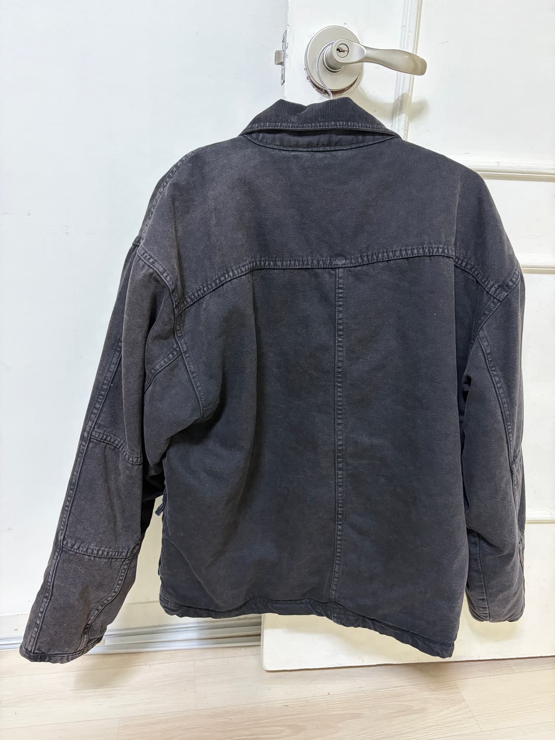 스투시 워시드 캔버스 자켓 블랙 S 상품이미지2