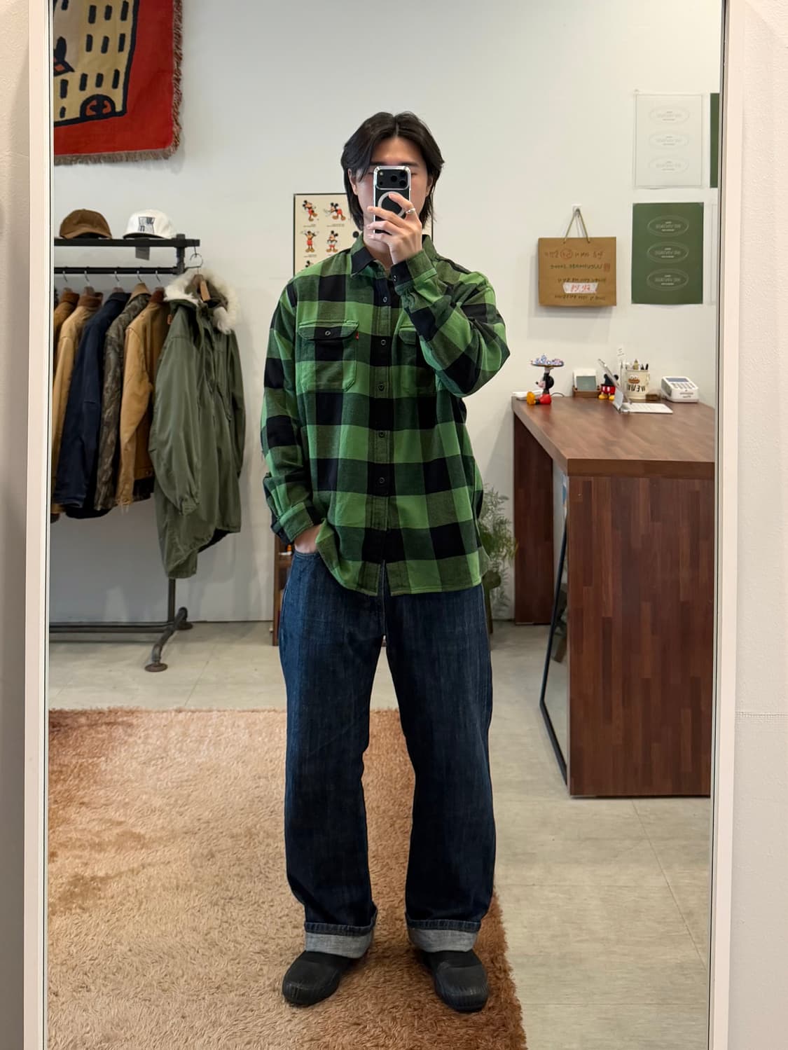 Levis 리바이스 플란넬 체크 셔츠 상품이미지2