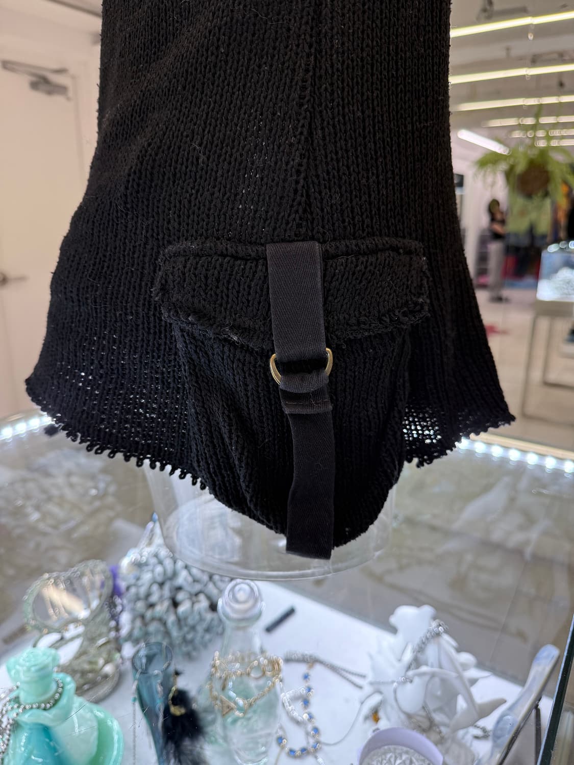 off shoulder pocket heavy knit 상품이미지4