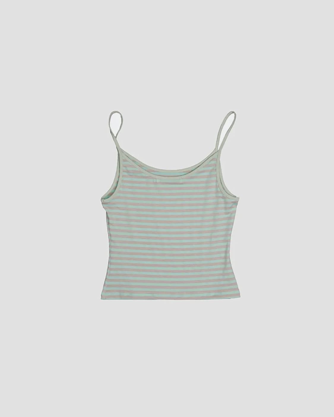 데어드 STRIPE SLEEVELESS IN MELON 민트나시 상품이미지2