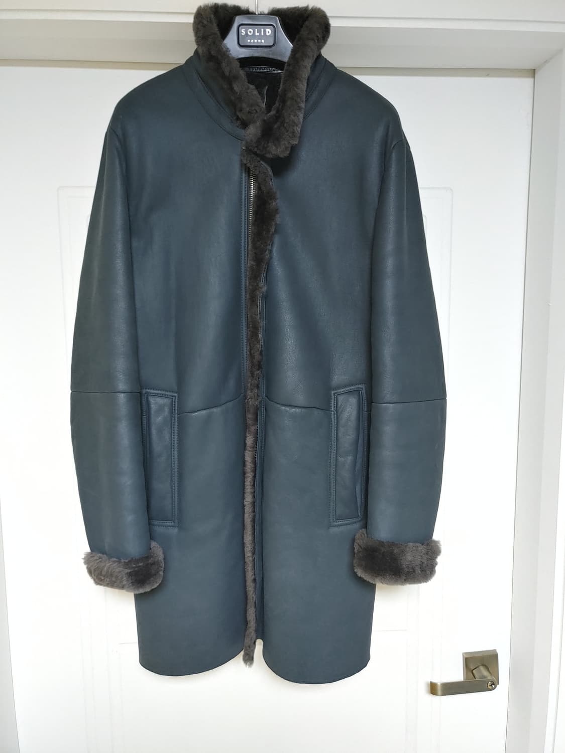 타임옴므 미들 양털 양 가죽 무스탕 팝니다 상품이미지4