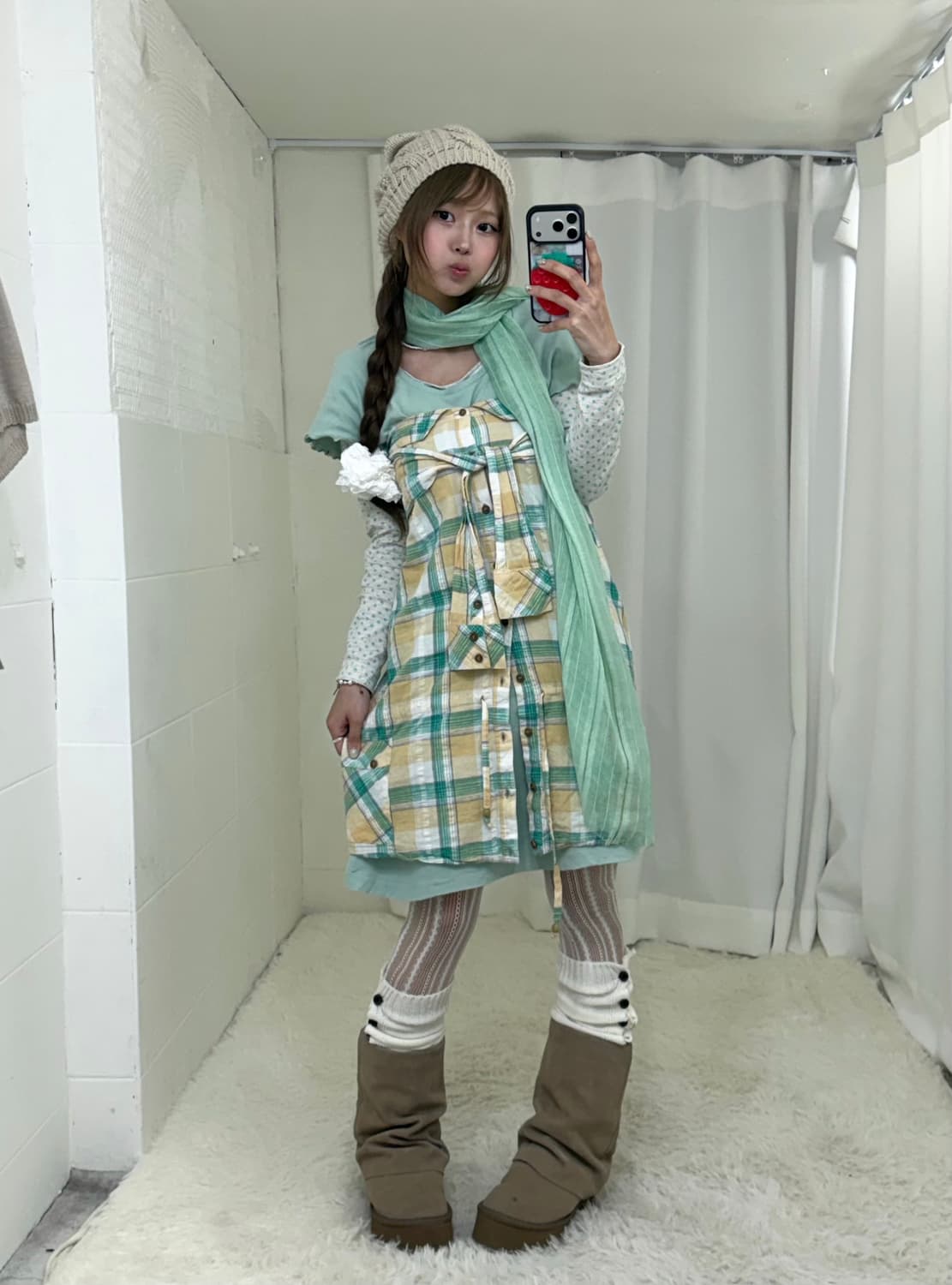 민트 너드 모리 니혼진 세실맥비 체크 도트 코디세트 상품이미지2